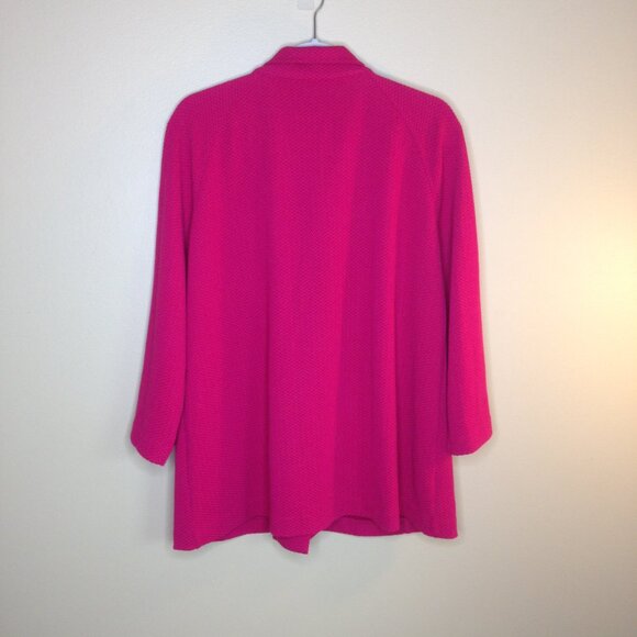 Ali Miles Button Front Tunic Blazer Jacket Large - Picture 2 of 6